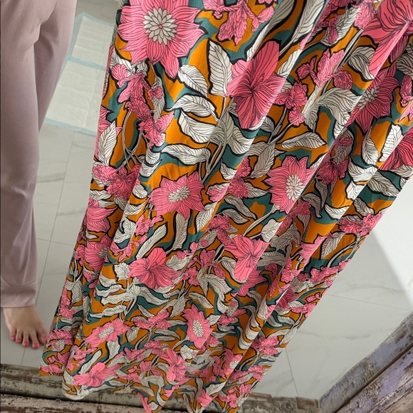 Maaji Tropical Floral Maxi Dress - Pink and Orange - Picture 6 of 7